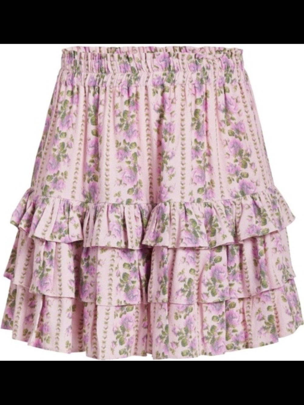 NWT LoveShackFancy Bitsy Skirt in Blushing Pink Floral XS
